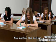 Young Babes Enjoying Pov At School