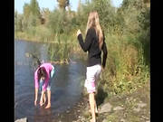 Young Babes Finger By The River