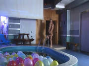 Hot Russian Fucking On Billiards