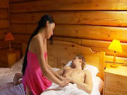 Chicks Threesome In An Old Cottage
