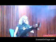 Scandal On Stage Wtih Big Tits Blonde Stripper Teasing