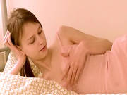 Solo Fingering Hole On The Bed