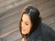 Woman Rubbing The Clit Behind The House -2