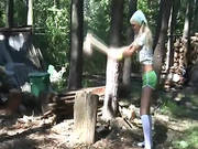 Petite 18yo Coed Loly Naked Outdoors
