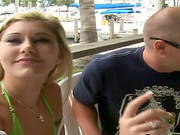 Horny Blonde Goldigger Gets On A Yacht And Gifts Her Ass For Sex