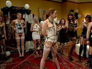 Nice Girl In Corset And Stockings Gets Punished