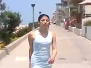 Gorgeous Amateur Latina Sucks A Dick Standing On Her Knees