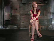 Sexy Redhead Tortured In Lesbian Femdom Bdsm Video