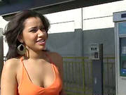 Latina Amateur With Natural Tits And Sexy Shorts Showing Her Panties