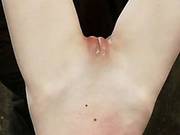 Petite Skinny Brunette Hanged Upside-down And Forced To Deepthroat