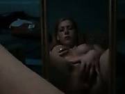 Busty Blonde Teen Girl Masturbates Looking At The Mirror
