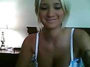 Big Tits Tattoed Blonde Solo