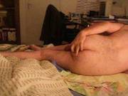 Old Hairy Man Fingering His Ass And Jerking