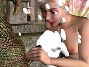 3d Animation: Fairy And Dragon