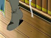 Green-haired Anime Honey Whanged In A Library