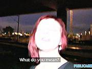 Publicagent: Redhead Alice Is Fucked Behind The Train Station