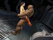 Wonderwoman Fucks Huge Troll Dick