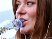 Blonde Lesbian Masturbates Until Her Cunt Gets All Wet