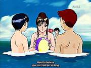 Wicked Anime Gal Blowing Weenies Underwater