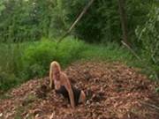 Blonde Babe Darling Is Stuck In The Quicksand