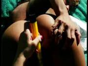 Having Pussy Fun Outside