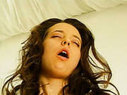 Tasty Looking Brunette Amateur Impales Her Vagina With Dildo