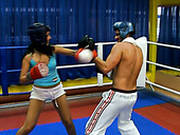 Boxing Girl  Gives Blowjob In The Ring
