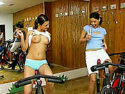 Fantastically Seductive Girlies Having Dirty Lesbian Sex In A Gym