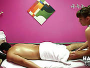 Naughty And Horny Masseuse Nikko Provides A Dude With A Handjob In The Parlor