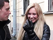 Kinky Blond Chic Gets Double Portion Of Jizz On Her Pretty Face