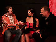 Horn-mad Brunette Slut In Red Dress Gets Eaten By Ingmar From Sweden
