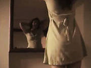 Salty Indian Housewife Mysore Malligai Twirls In Bed Wearing Seductive Lingerie