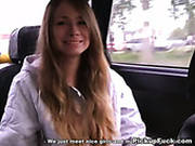 Cute Blond Chick Blows Dick In A Car At A Day Time
