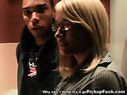 Captivating Russian Babe Is Sucking Black Cock In A Toilet