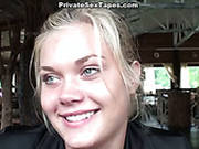 Wondrous Amateur Blondie In Glasses Desires To Be Fed With Cum Right In The Cafe