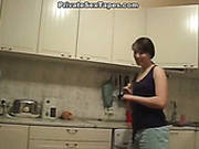 Bootylicious Pale Amateur Brunette Leaves The Bathroom To Be Fucked Missionary