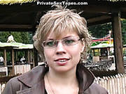 Perverted Light Haired Nympho In Glasses Wins A Chance To Be Fucked Doggy