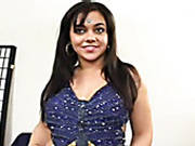 Beautiful And Chunky Indian Brunette Is Happily Sucking Dick
