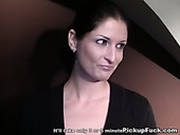 Lascivious Brunette Hottie Blows Two Cocks For Money