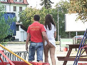Sex Greedy Teens Fuck Hard In A Tiny House On The Playground