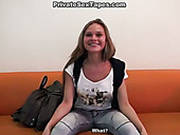 Straight Haired Amateur Blondie Wins A Dick For A Solid Blowjob At Home