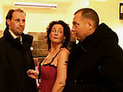 Curly Ugly Brunette Filth In Corset Sucks The Dick Of Bruno From Italy