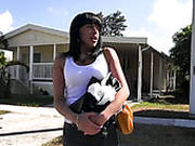 Peppering Brunette Slut Gets Picked Up In The Street For Hot Sex