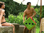 Kinky Couple Enjoys Cosplay In The Garden