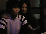 Korean Dude Polishes The Wet Pussy Of Kinky Amateur Brunette On Xmas Eve