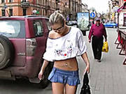 Slutty Blond Gal Seduces A Dude And Desires To Be Screwed From Behind