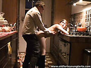 Curvy Brunette Amateur Gets Her Cunt Polished By Horny Daddy
