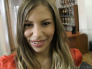 Meaty Meat Stick Fills Pretty Mouth Of Cute Teen Chick