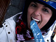 Astonishing Busty Snowboarder Ora Wanna Masturbate In The Mountain Hut