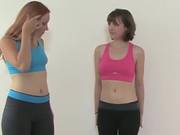 Sexy Workout Partners Enjoy Some Pussy Licking And Girl Juice Tasting After Sweating Up A Good Cum
